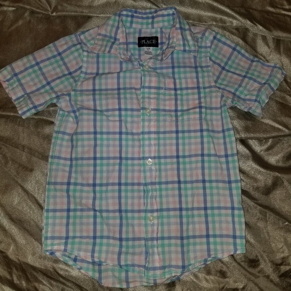 Boys Spring short sleeve button up